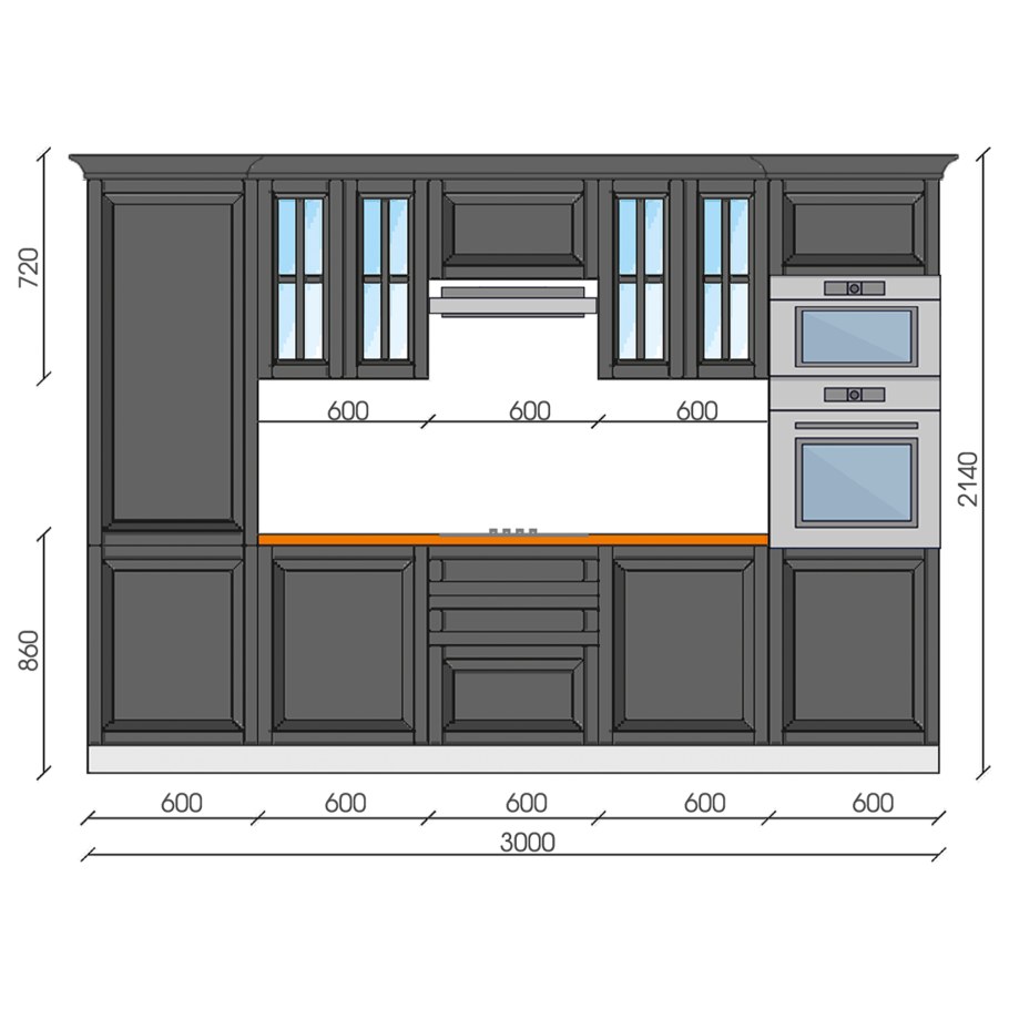Кухонный гарнитур 2м TBS