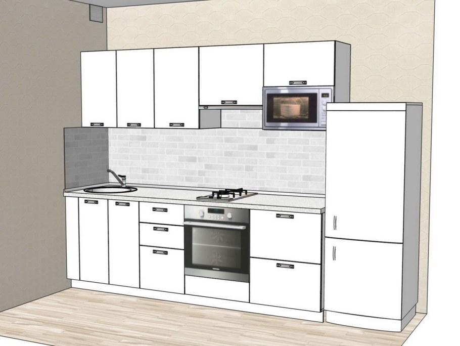 Кухни проекты прямые