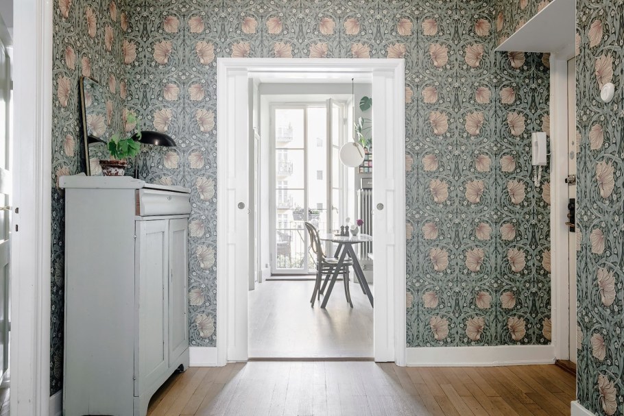 Обои Уильям Моррис в интерьере