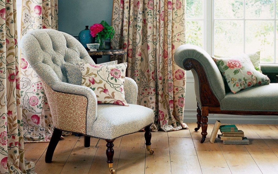 Обои Уильям Моррис в интерьере