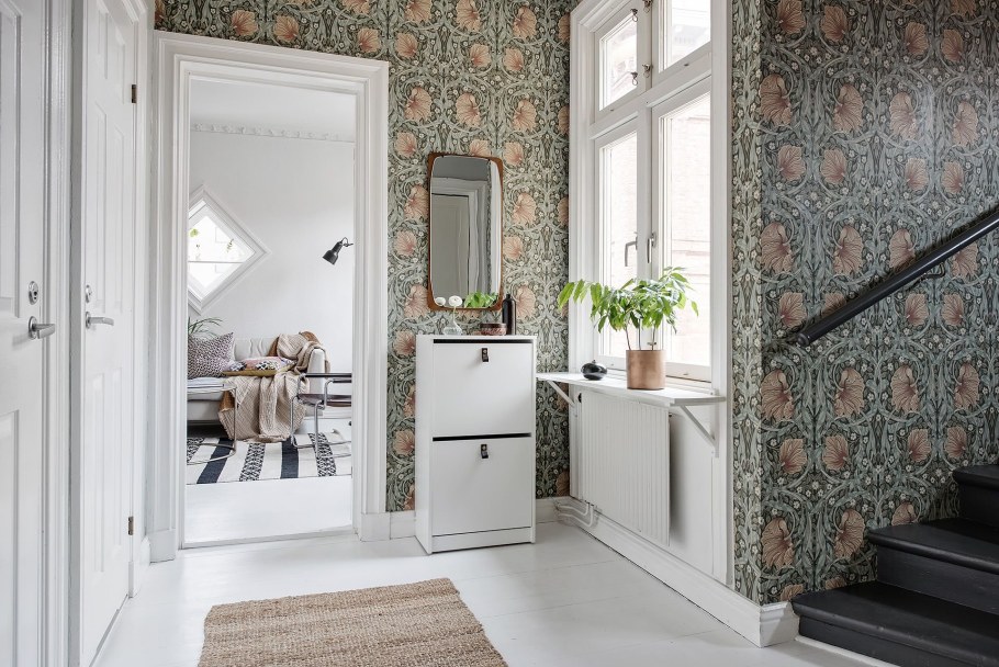 Обои Вильям Моррис в интерьере