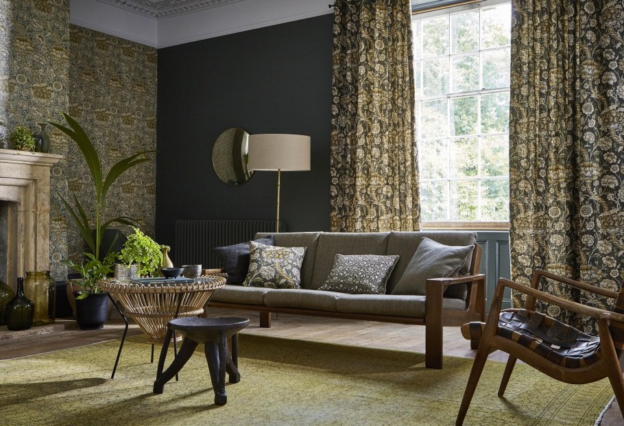 Уильям Моррис портьеры интерьер