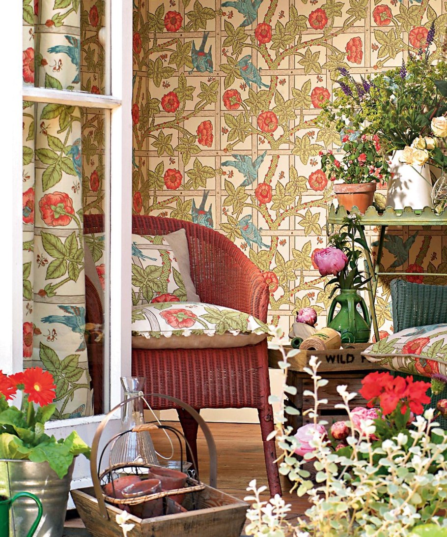 Уильям Моррис ткани интерьер