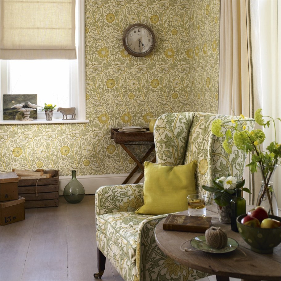 Обои Уильям Моррис в интерьере