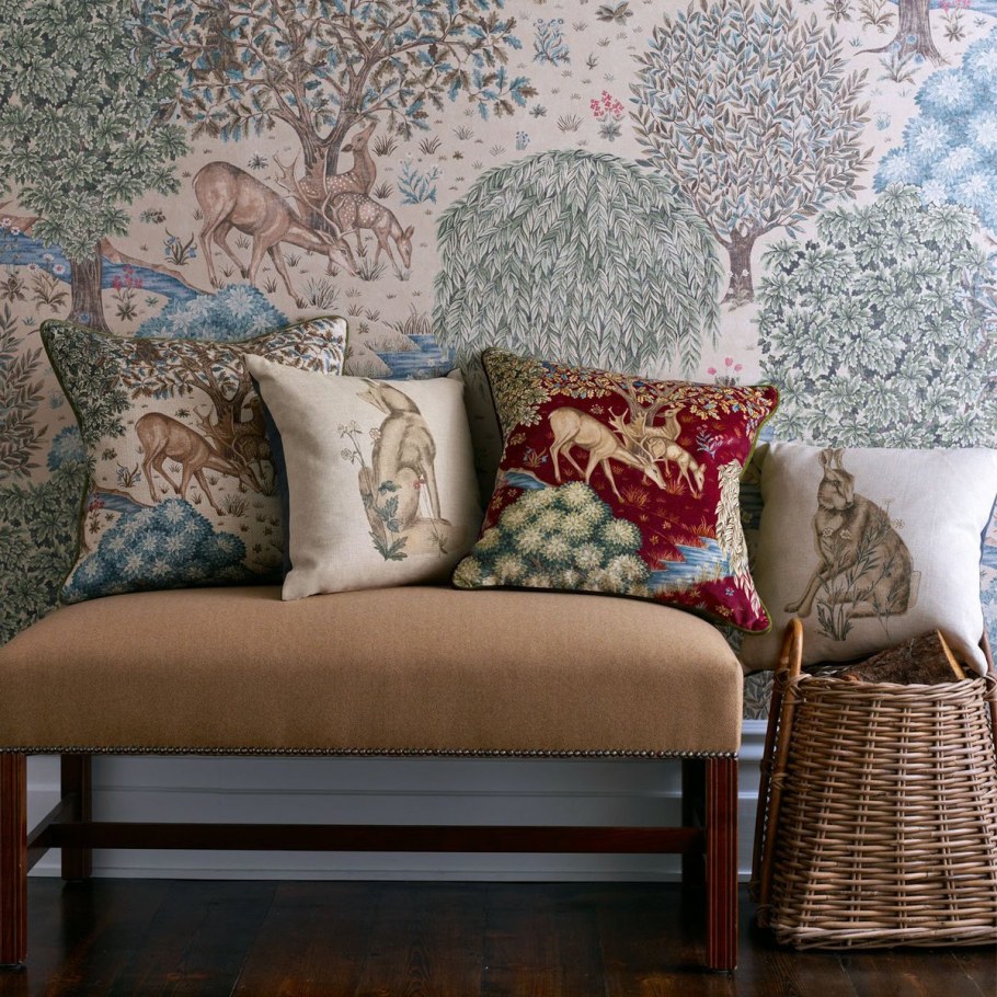 Уильям Моррис в интерьере спальни