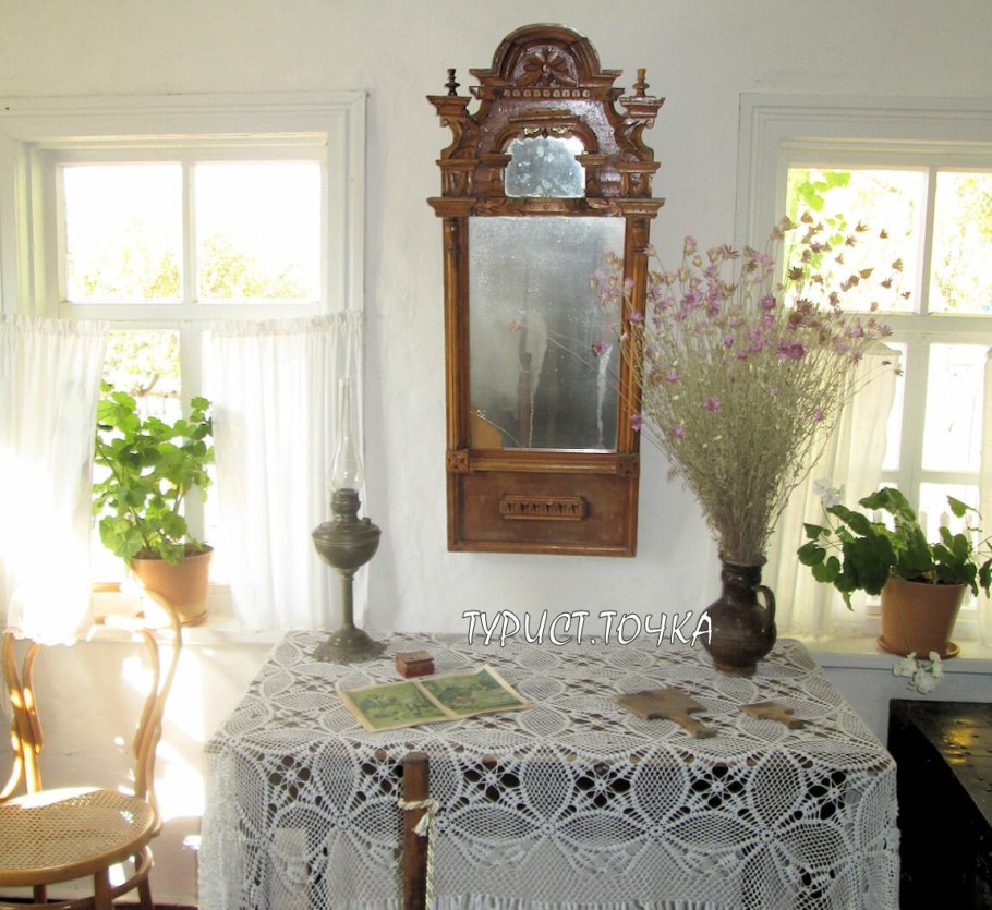 Антикварное зеркало в интерьере