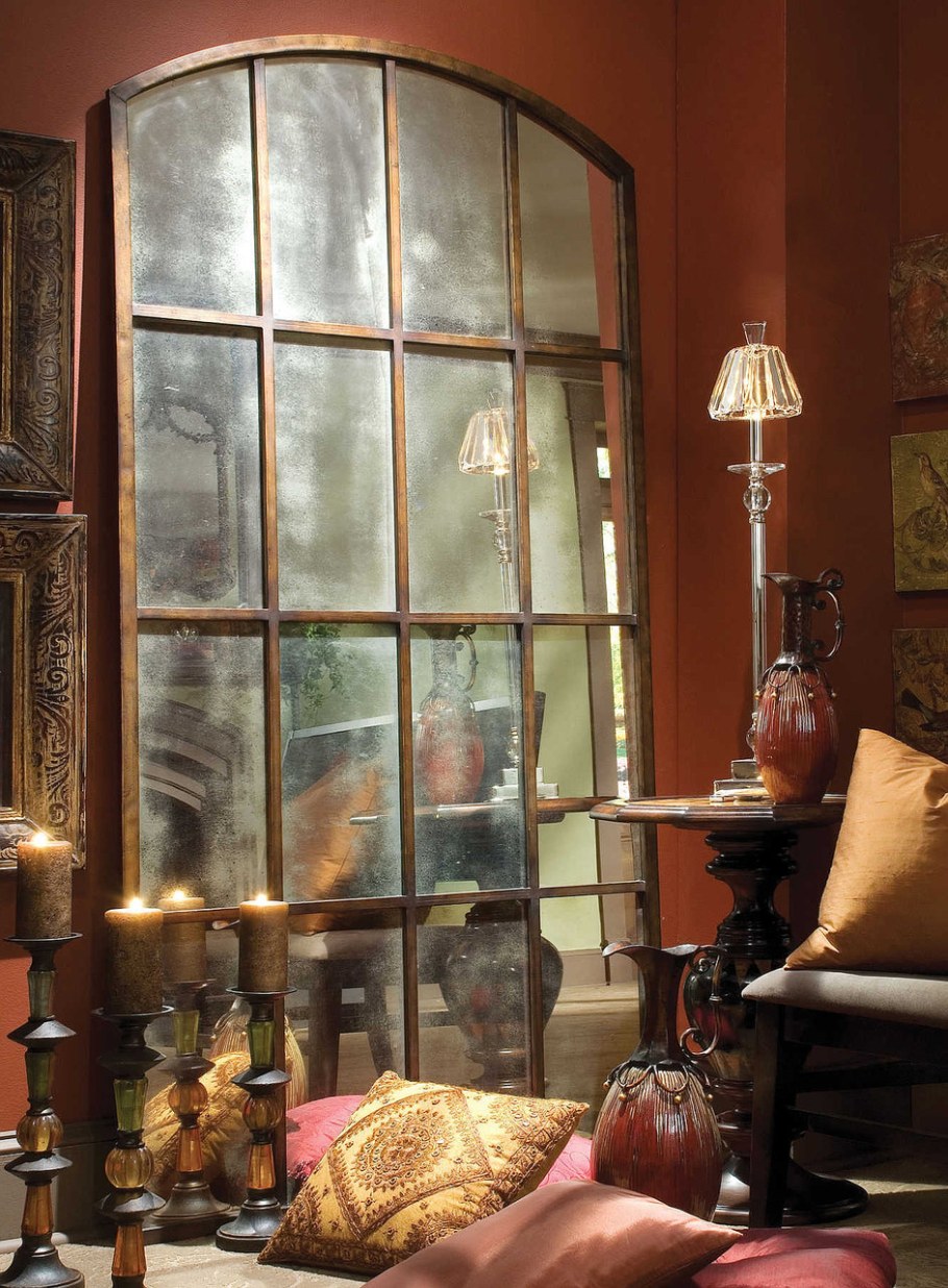 Винтажное зеркало в интерьере