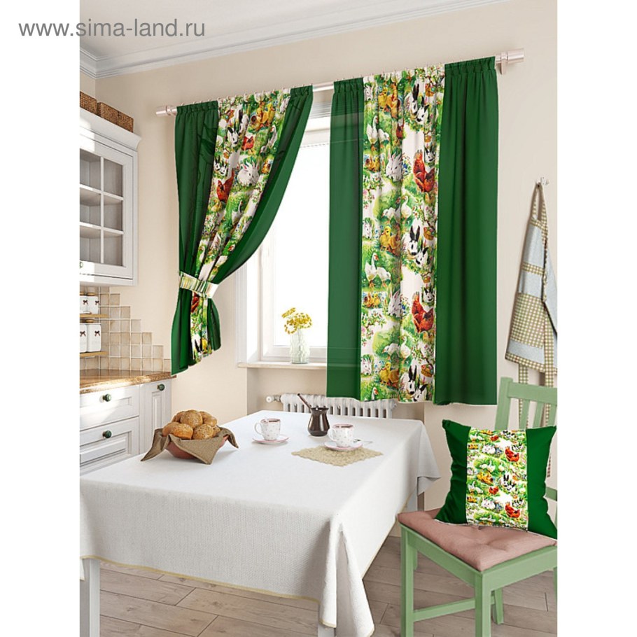 Дизайнерские шторы для кухни