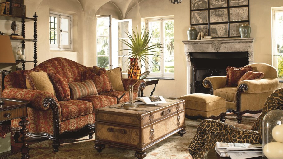 Гостиная в колониальном стиле