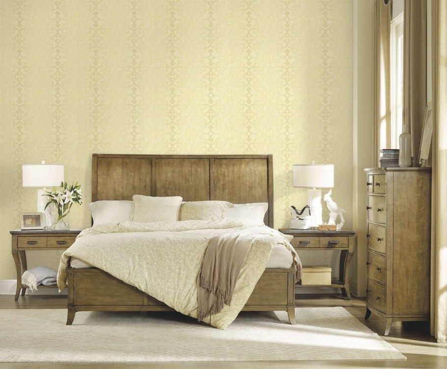 Обои рогожка в интерьере гостиной