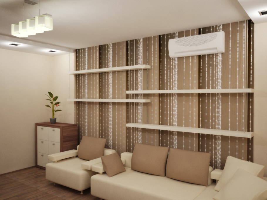 Бежево-коричневый интерьер