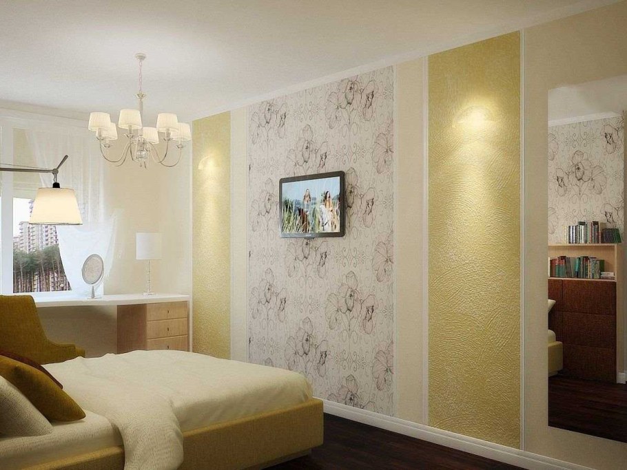 Кобенированныеобои в комнате