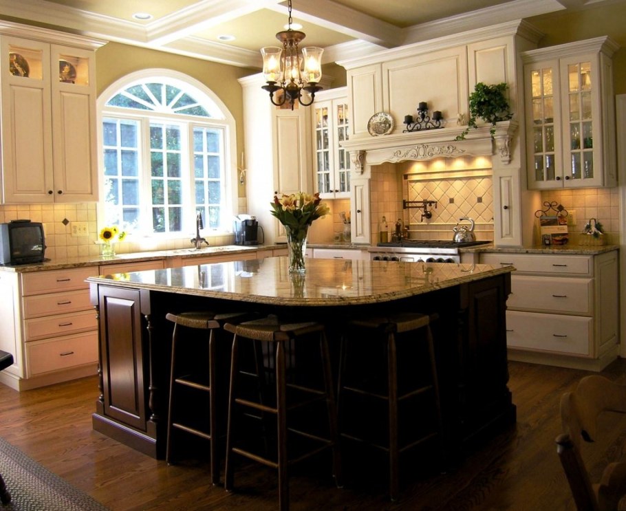 Кухни в коттеджах интерьер