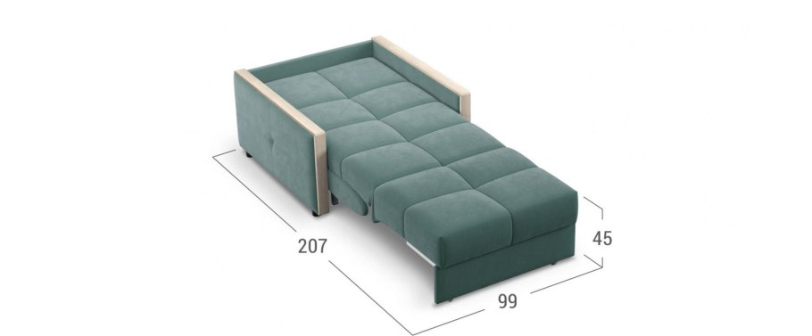 Кресло Moon trade Мадрид 125 раскладное