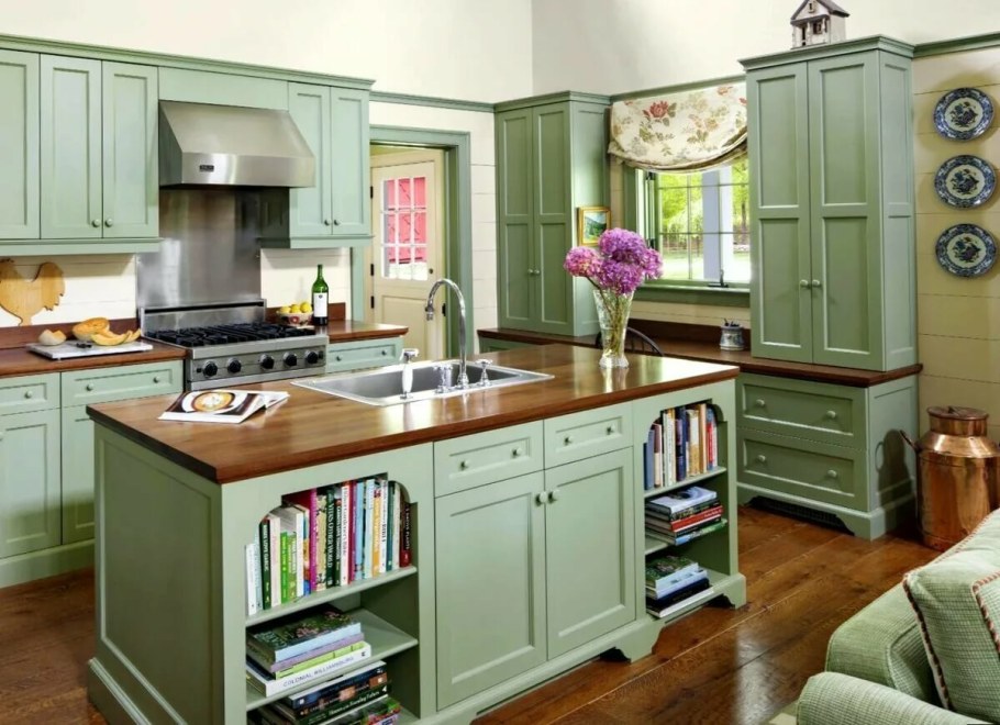 Кухня Прованс фисташковая