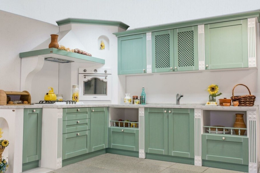 Кухня Прованс изумруд