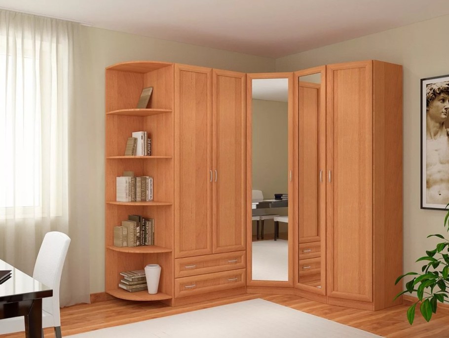 Угловой плательный шкаф