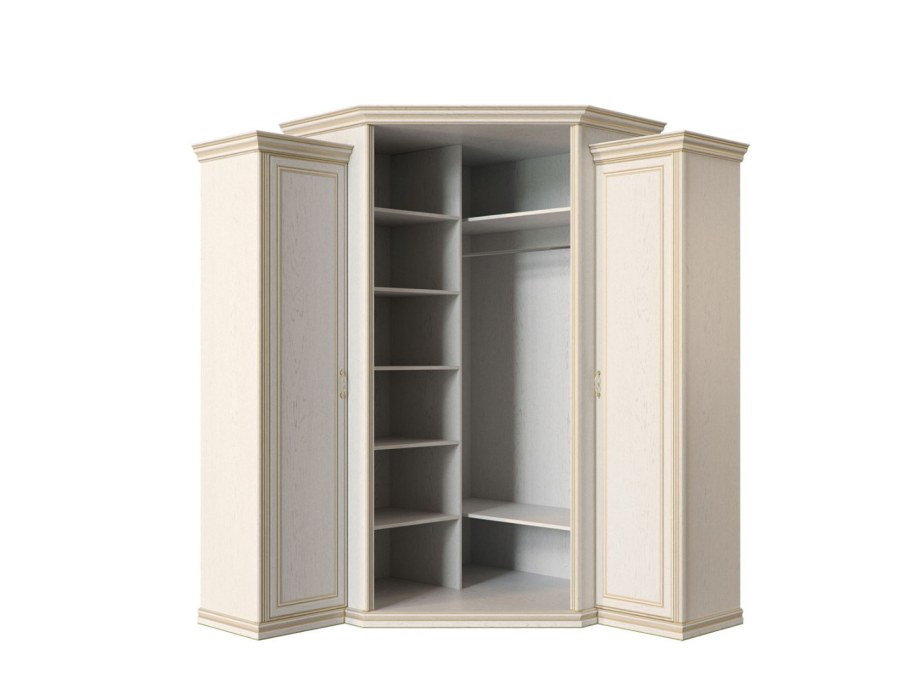 Венето спальня шкаф угловой корпус малые