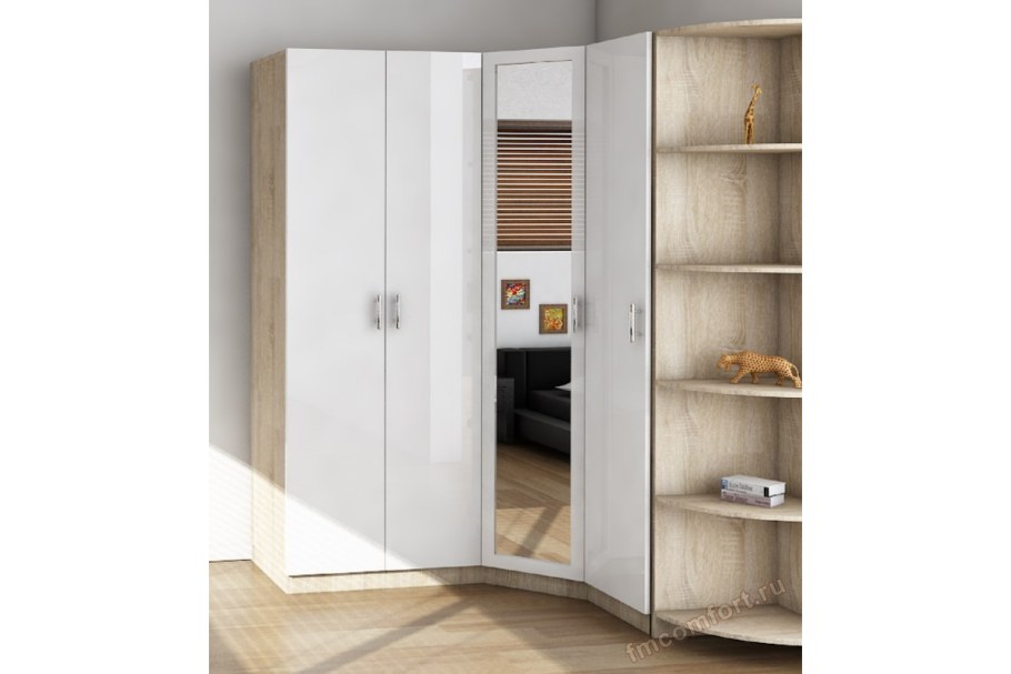 Шкаф угловой Меркурий Люкс-14