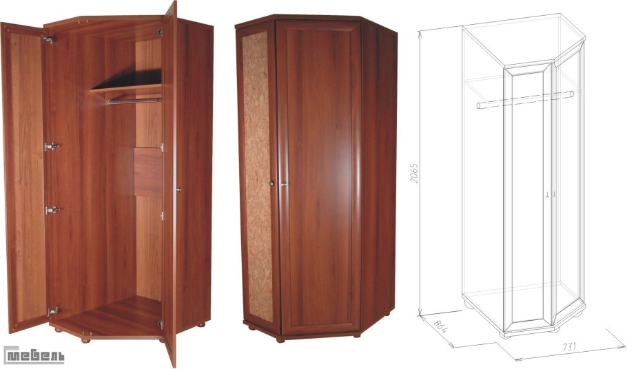 Угловой шкаф Altera al1222.1