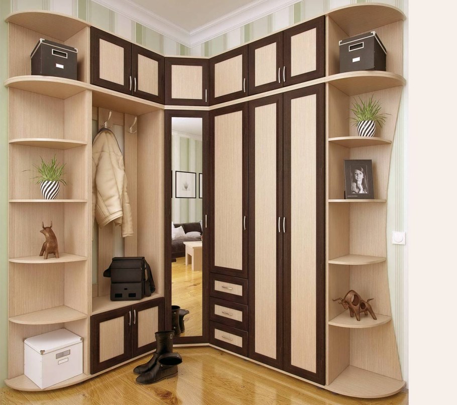 Угловой шкаф в коридор