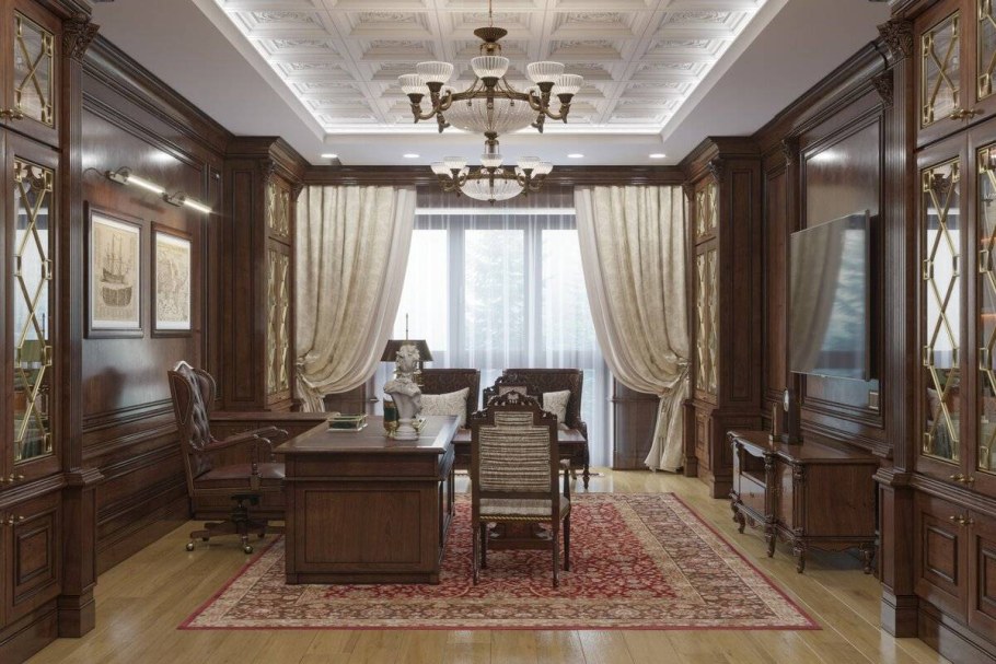 Кабинет директора в стиле Ампир