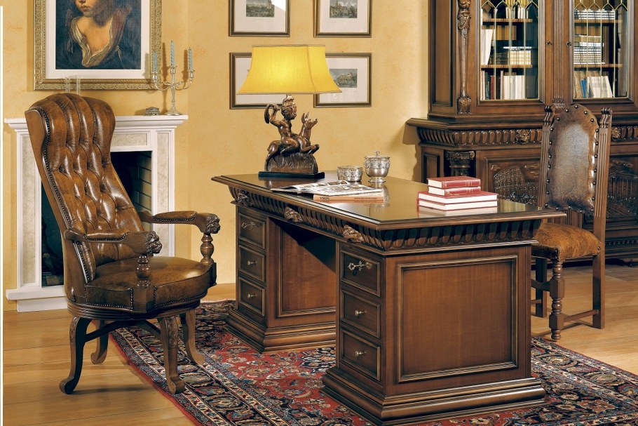 Мебель для домашнего кабинета классика