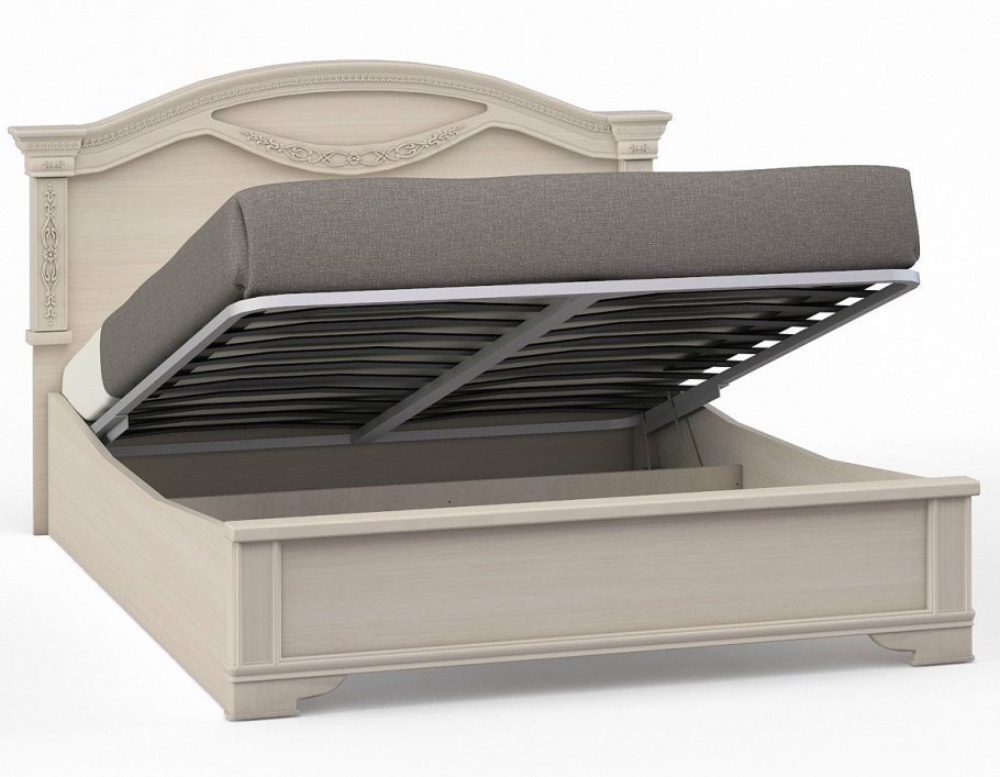 Кровать Шатура Лючия светлая 2 спальная 1600мм