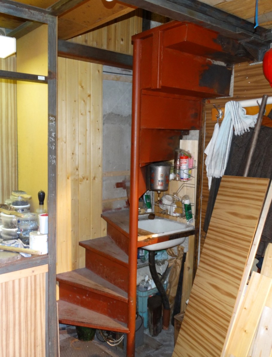 Лестница в погреб 1200*500 из профтрубы