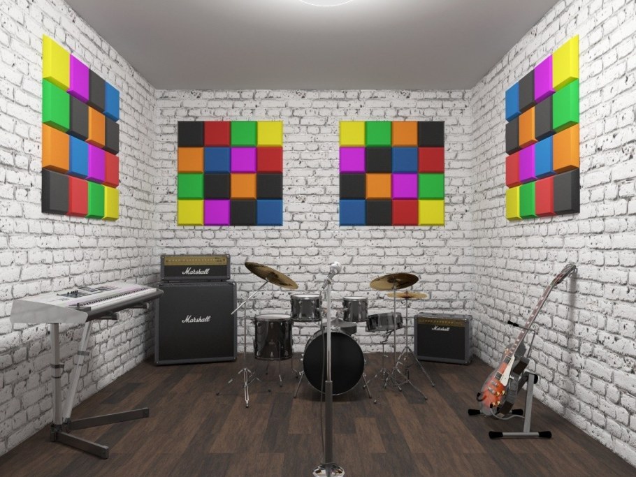 Акустический поролон Гексагон