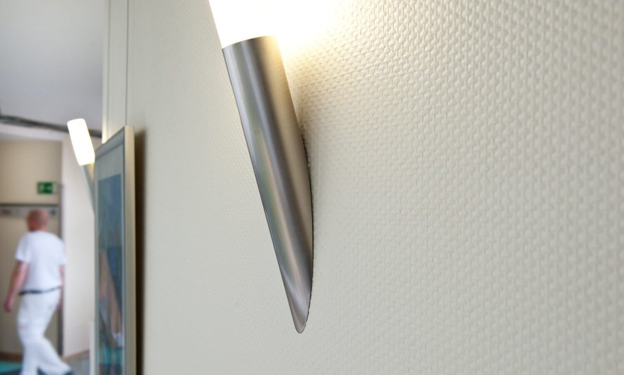 Стеклообои крупная рогожка в интерьере