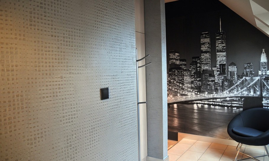 Стены со стеклообоями