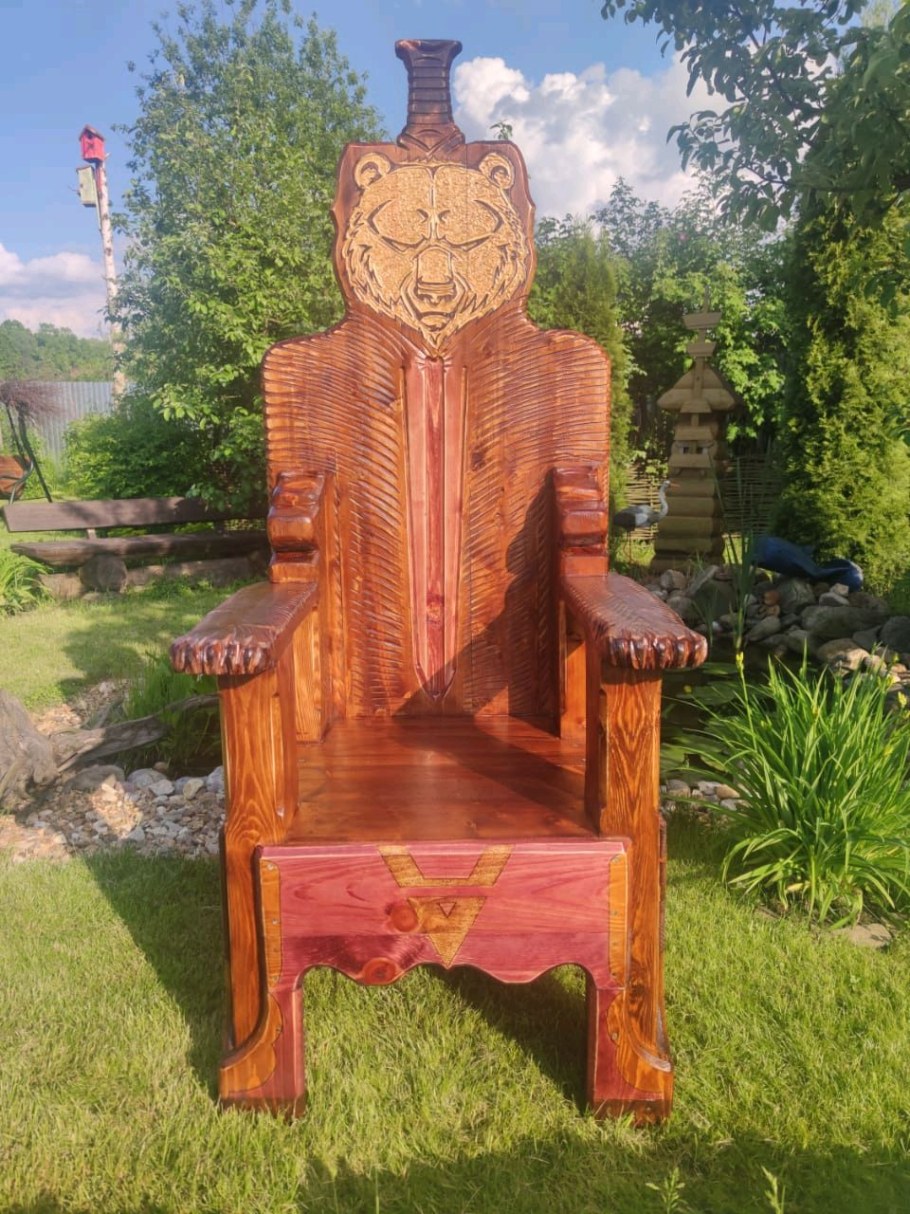 Кресло трон Викинг