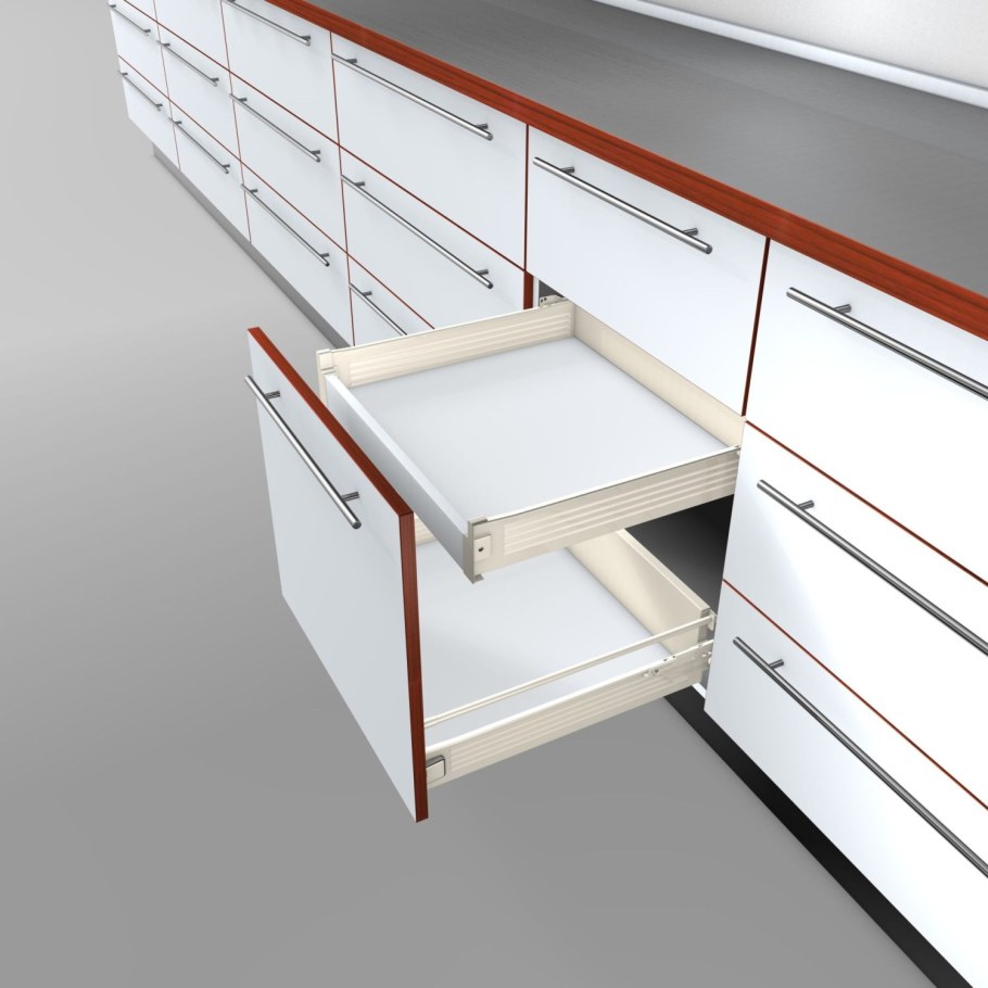 Метабокс под духовку Blum h=54 l=500мм (кремовый, серый)