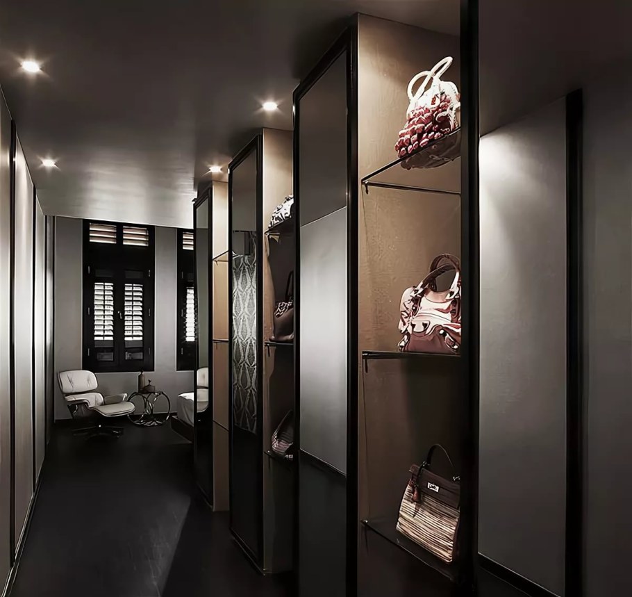 Темная прихожая интерьер