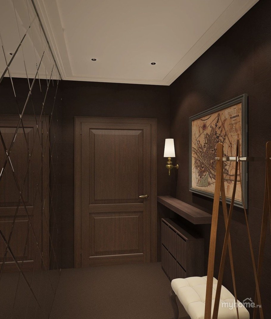 Коричневая прихожая