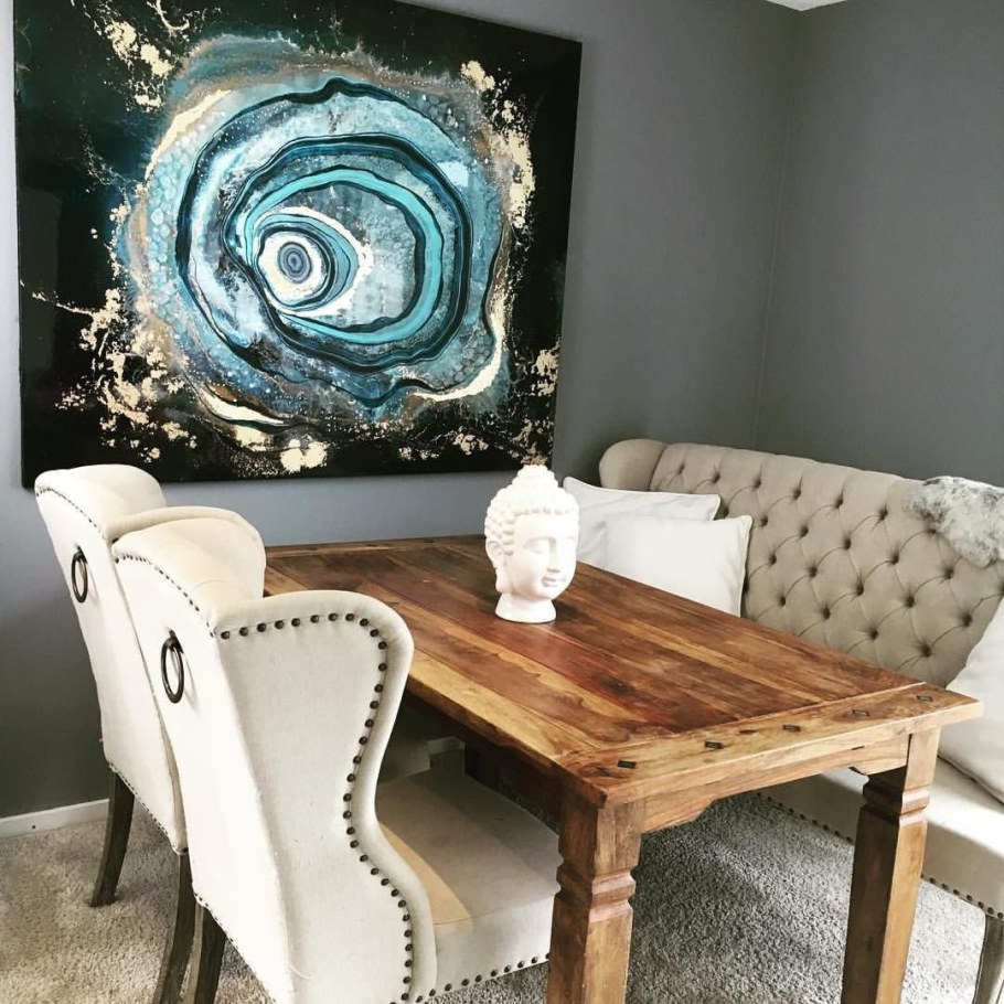 Интерьерные картины смолой