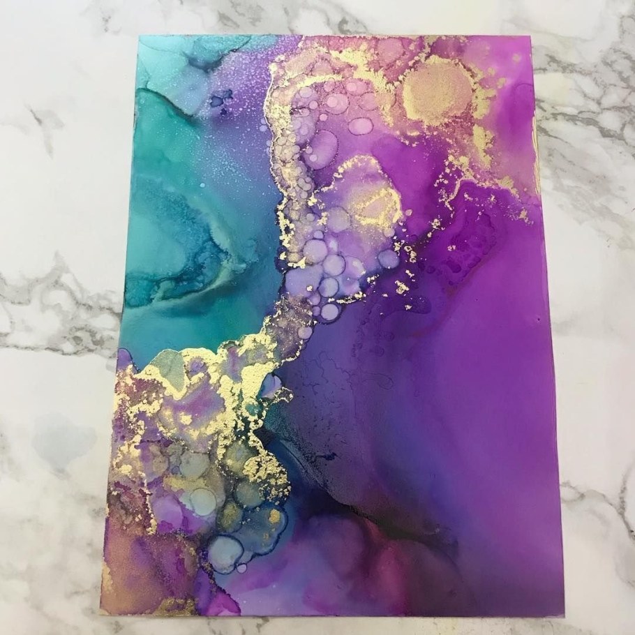 Акриловая живопись техника флюид