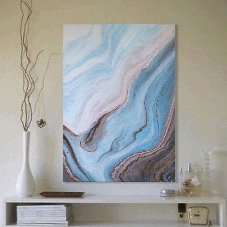 Интерьерные картины жидкий акрил