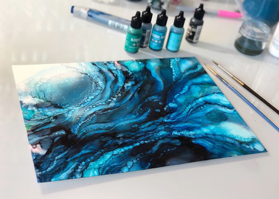 Флюид арт алкогольные чернила