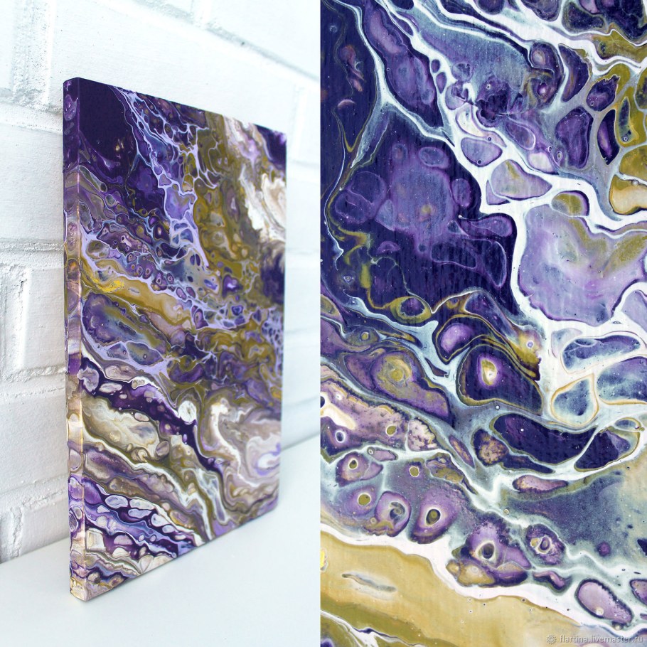 Техника жидкий акрил флюид