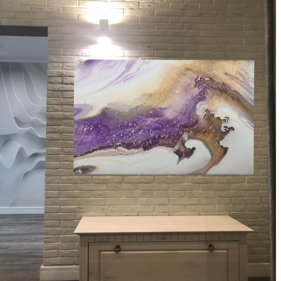 Интерьерные картины жидкий акрил