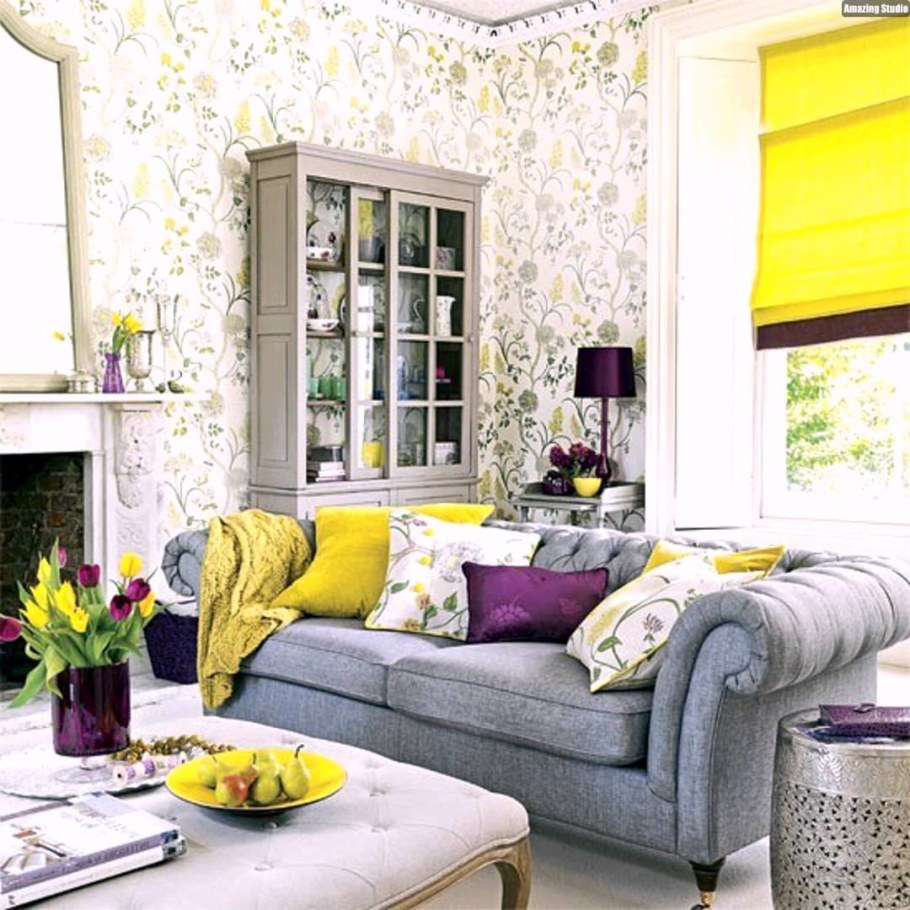 Желтый интерьер