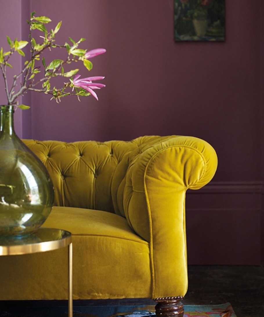 Желтая мебель в интерьере