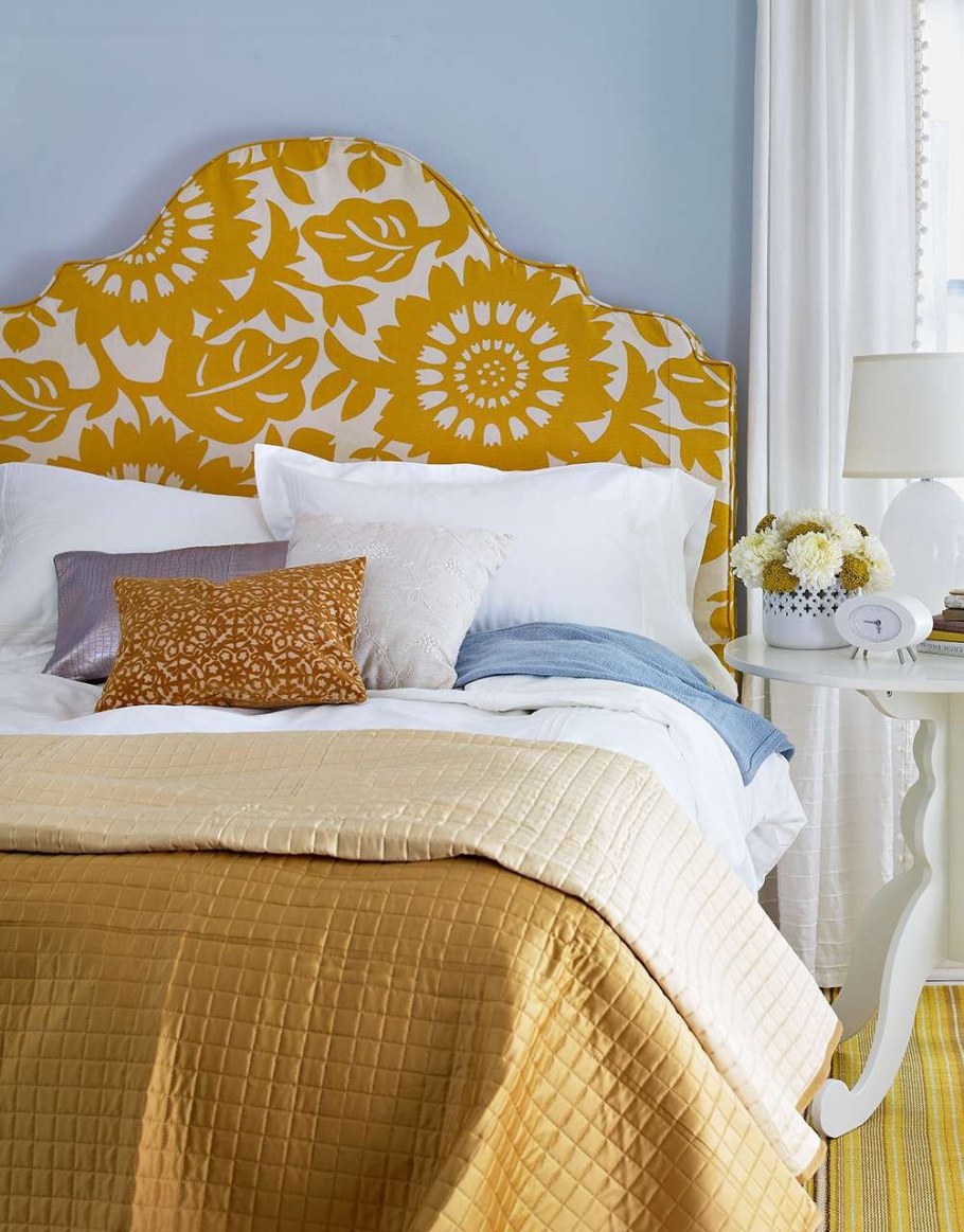 Интерьер в желто голубых тонах