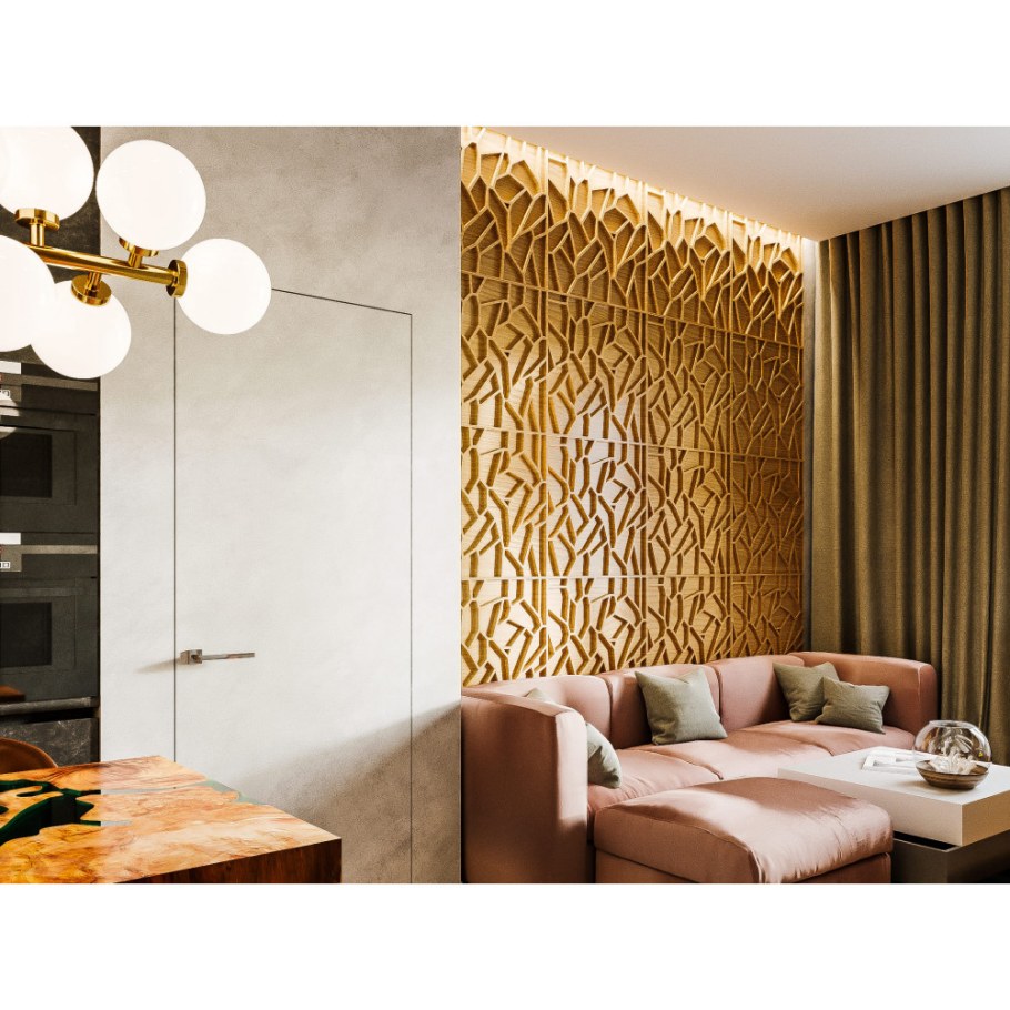 Деревянные стеновые 3д панели