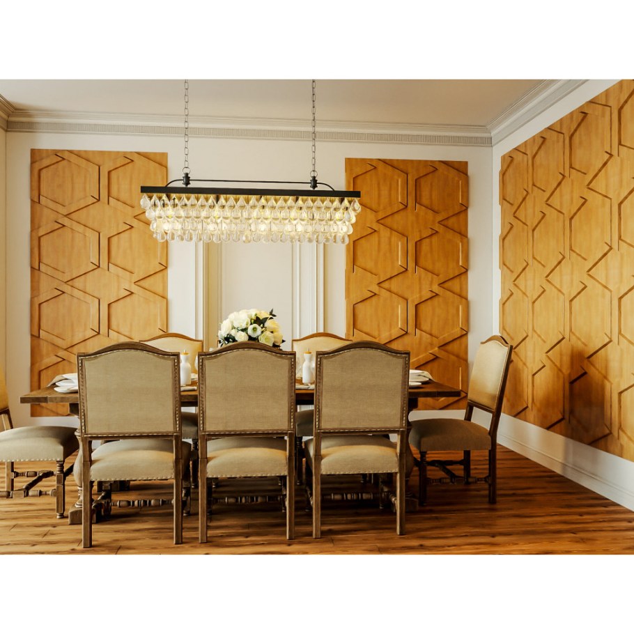 Деревянная 3d панель Honeycomb