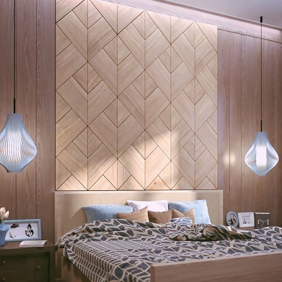 Шпонированные панели Topperfo Micro Ulme Stone Edition Acoustic Wood Panel