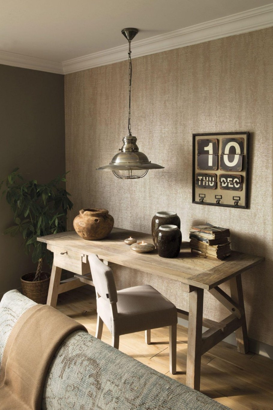 Рогожка в интерьере кухни