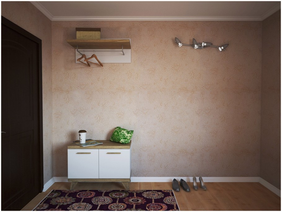 Обои под рогожку в интерьере